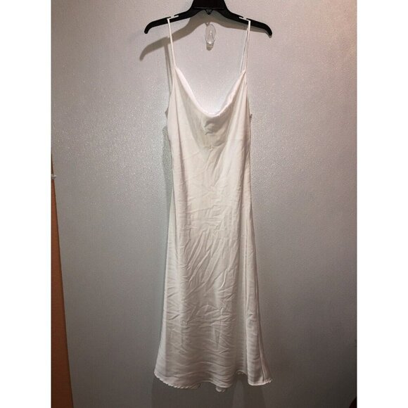 Show Me Your Mumu Medium Verona Cowl Dress Champagne Luxe Satin Gown - Picture 4 of 14